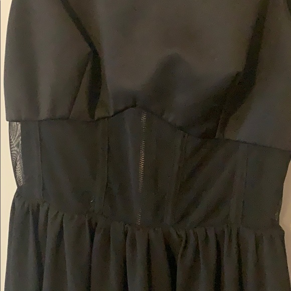 Black dress w see through midriff - Picture 2 of 4